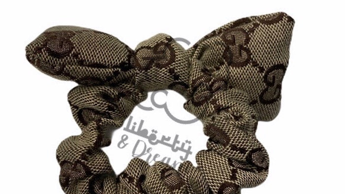 Brown Gucci Scrunchies (2 styles)