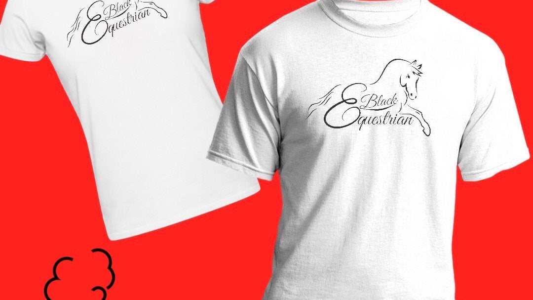 Black Equestrian T-Shirt