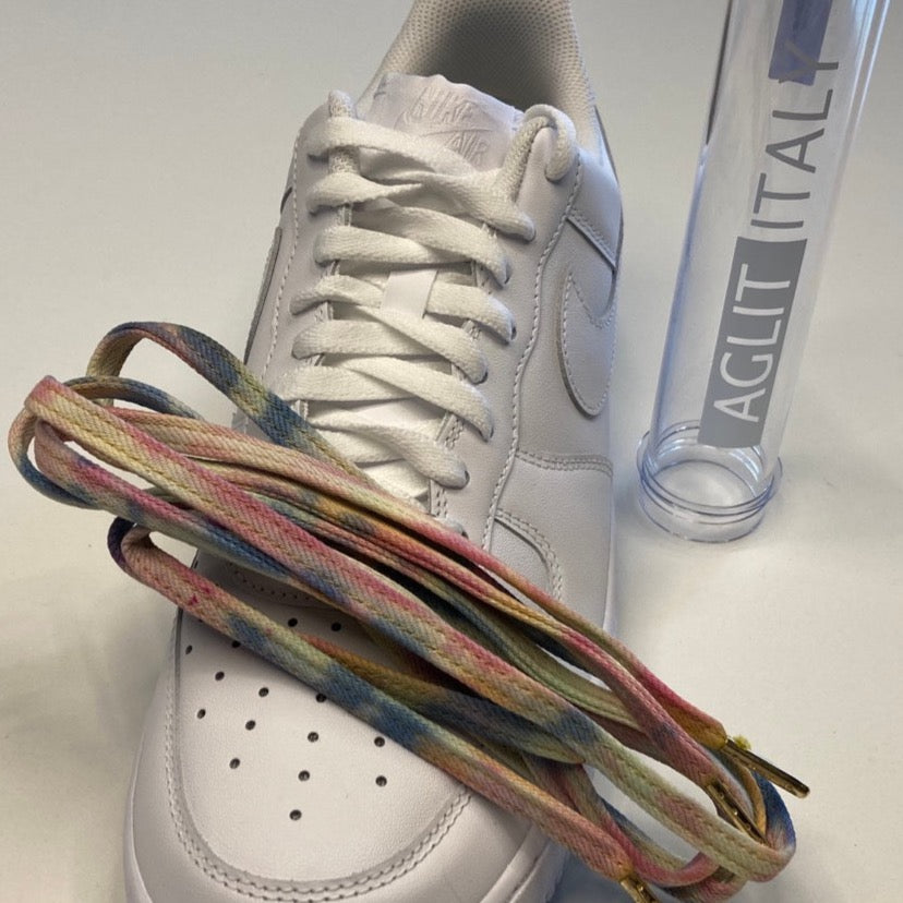 Cotton Candy Denim Shoe Laces