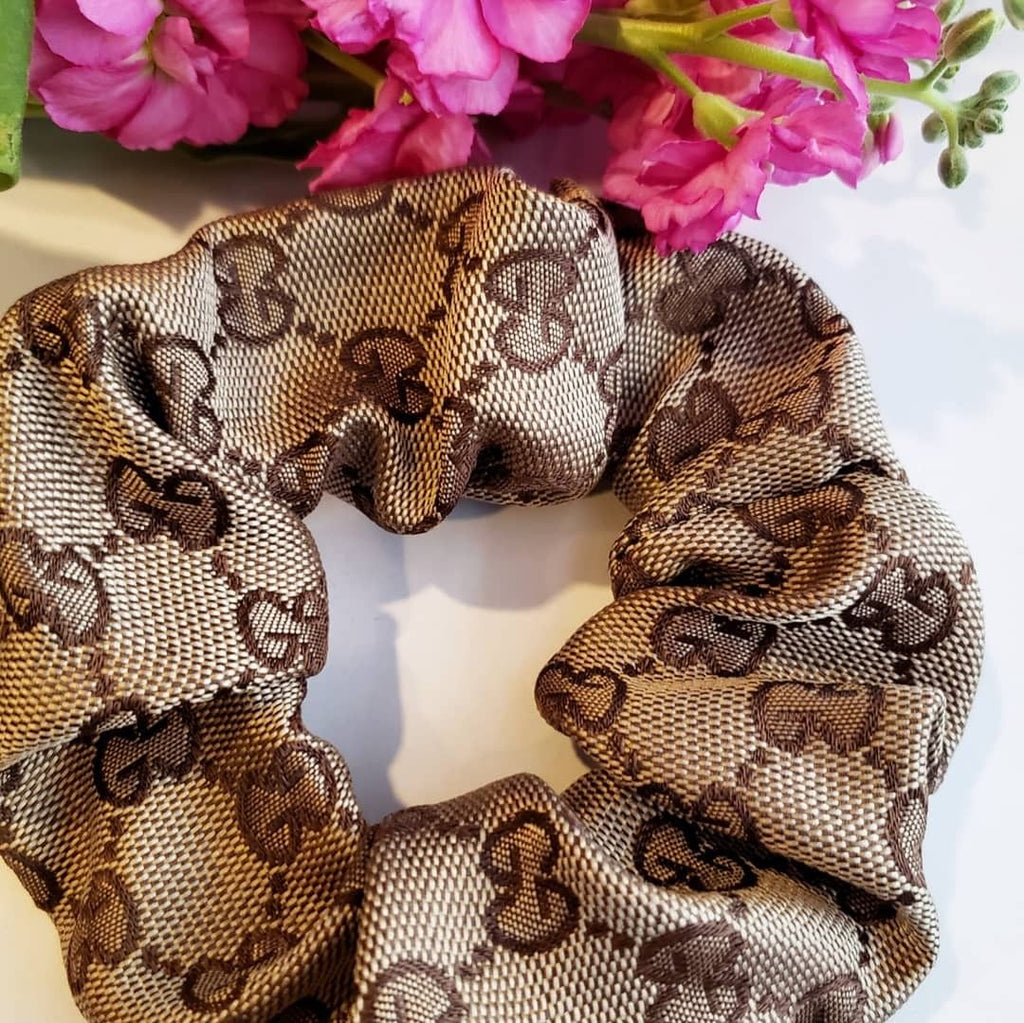 Brown Gucci Scrunchies (2 styles)
