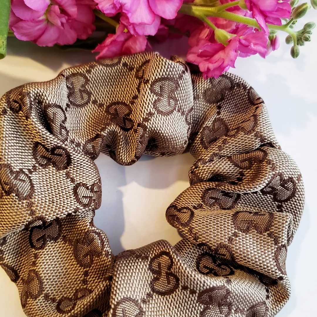 Brown Gucci Scrunchies (2 styles)